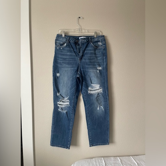 Flying Monkey Denim - Flying Monkey Stretch Straight Leg High Rise Jean size 30